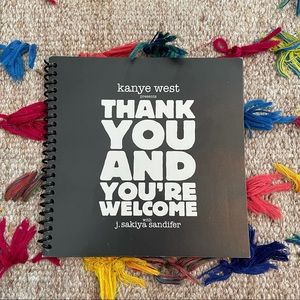 Kanye West - Thank You and You’re Welcome rare book from 2008 tour